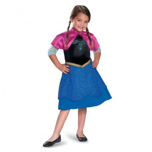Fato Anna Traveling (Frozen) Basic Idade 5-6 Anos - Image 2