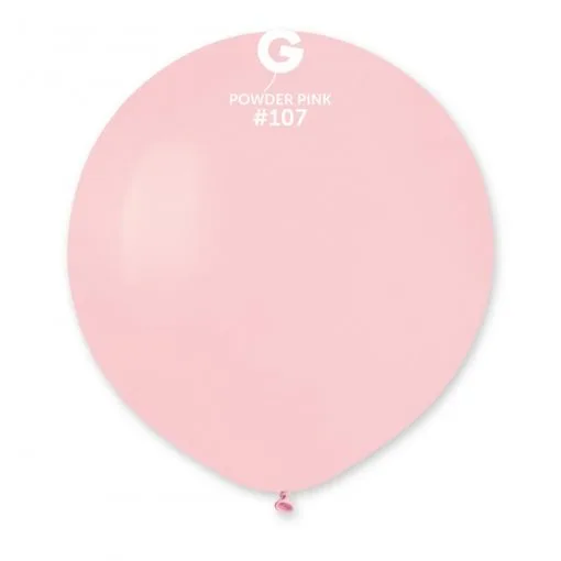 25 Balões Rosa bebé de 48 cm GEMAR – Powder pink - Image 2