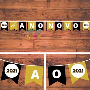 Bandeirola Para O Tema Ano Novo