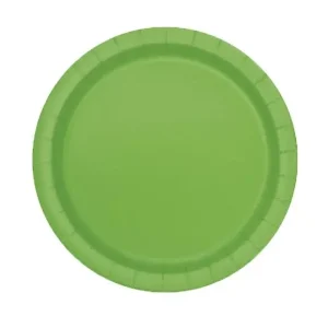 Pratos De Cartão 23Cm – Verde Lime Green