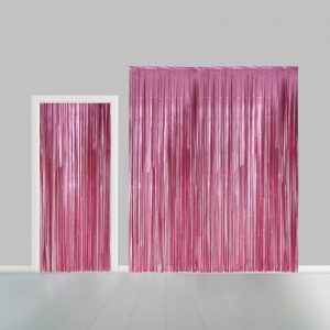 Cortina Decorativa – Rosa Metalizado 240Cm