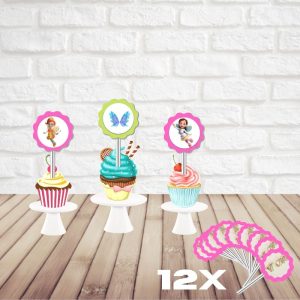 Mini Toppers Para Festa De Butterbean Cafe